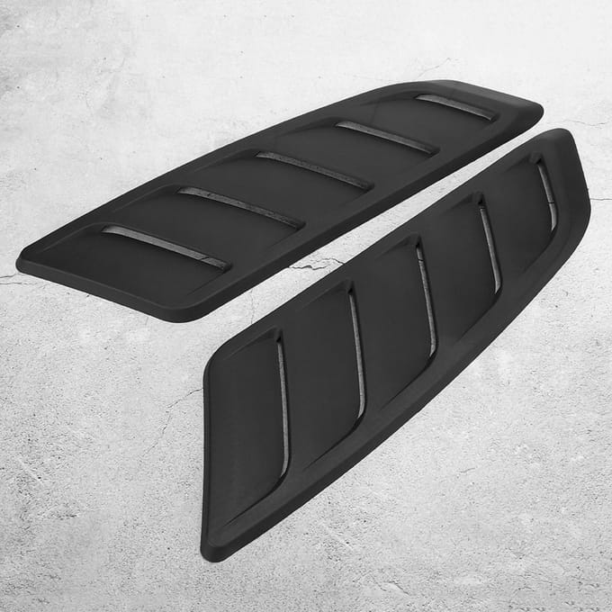 2 Stuks Auto Auto Modificatie Motorkap Ventilatieopening Afdekking Past voor Ford Mustang 20152017 gray