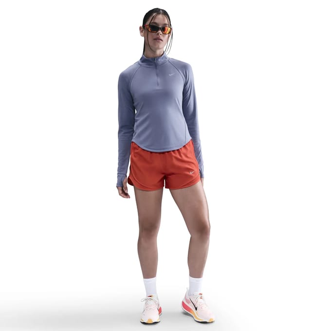 Damestrui met lange mouwen en 1/4 rits Nike Tempo Flash