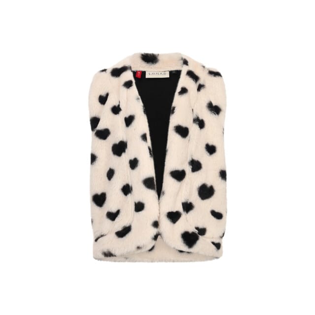 LOOXS Little Meisjes Gilets - Maat 92/98 in de kleur Gebroken Wit van 100% Polyester - 2533-7085-008