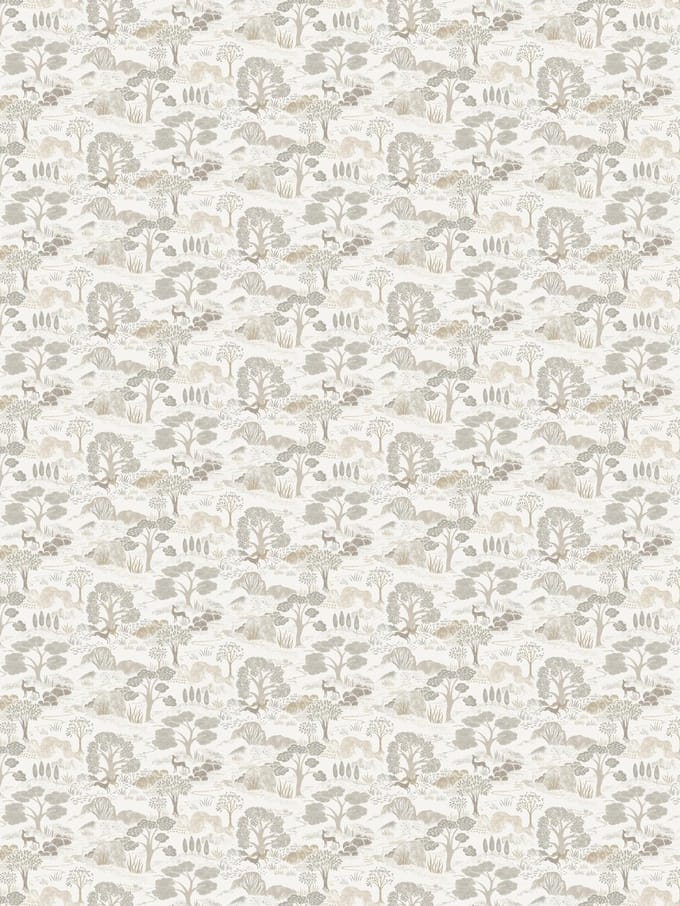 Boråstapeter Vliesbehang 5524 - Swedish Grace - Toile de Jouy Grijs - 53cm x 10.05m