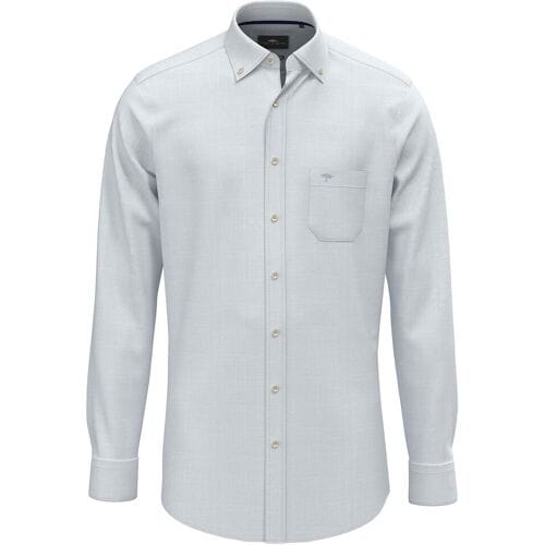 Fynch-Hatton Overhemd New Slub Subtle Structure Pattern Summer Breeze / male
