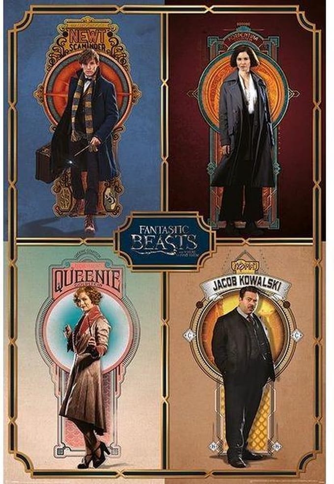 Fantastic Beasts And Where To Find Them Framed Cast - Maxi Poster - 61 x 96.5 cm