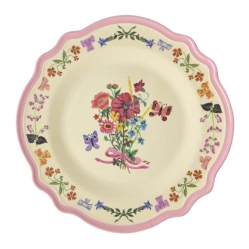 Rice melamine dinerbord met nathalie lété print, roze
