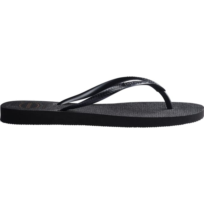 Havaianas Havaianas Slim Gloss Slippers zwart Rubber