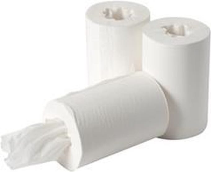 Euro Mini centerfeed rol 1-lgs 120 mtr cellulose tissue (zonder huls)