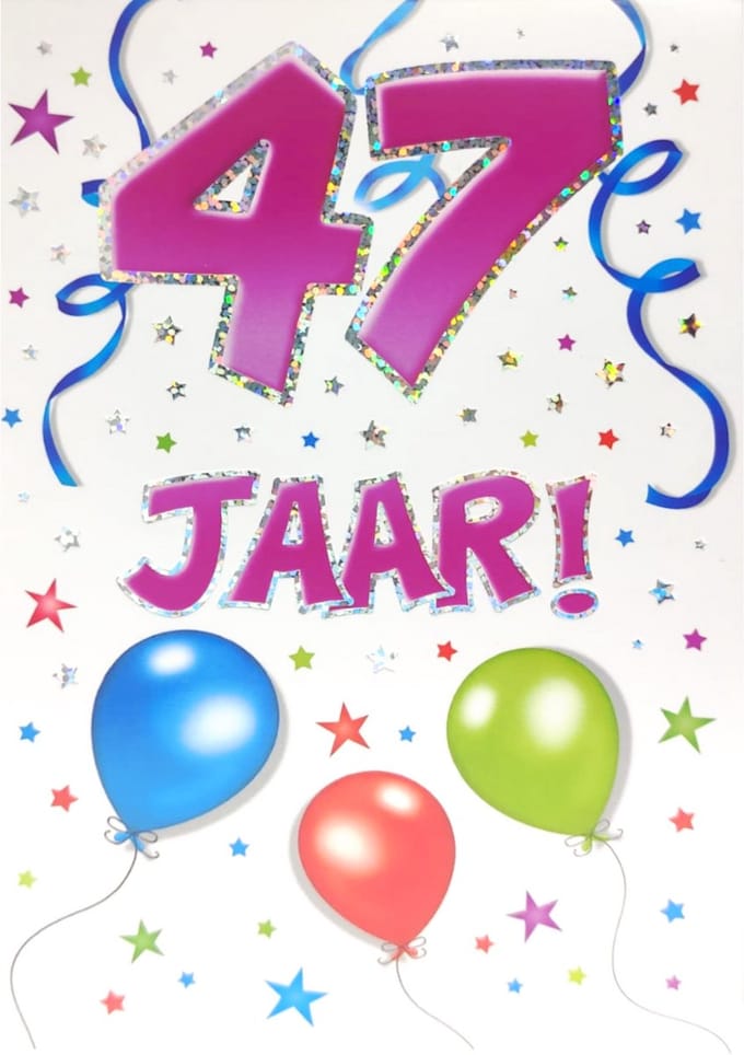 Verjaardagskaart - That Funny Age - 47 jaar - Met Envelop - Per stuk