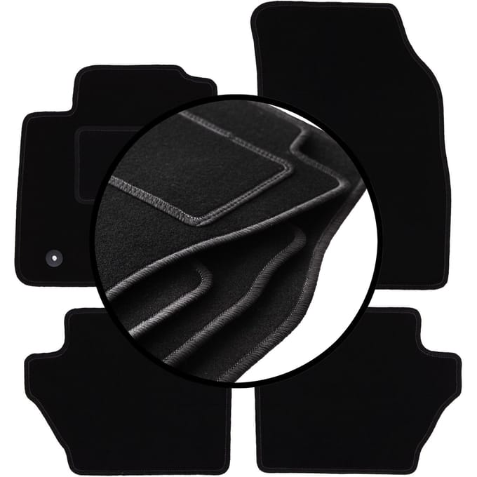 Complete set veloursmatten voor: Ford Fiesta MK7 hatchback (2008-2011)