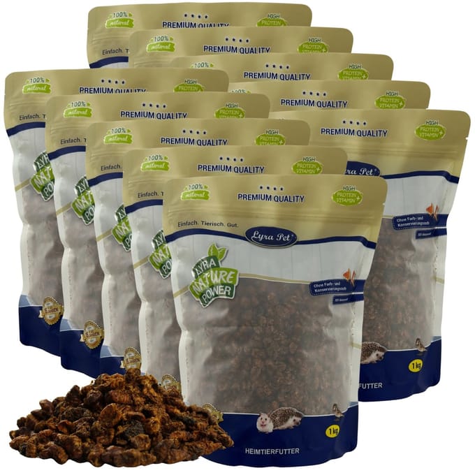 10 kg Lyra Pet® gedroogde zijderupsen
