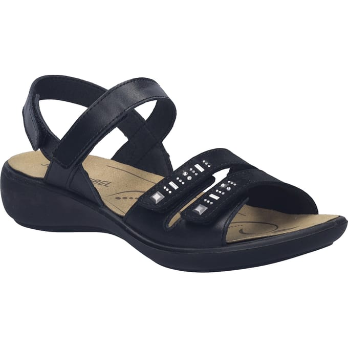 JOSEF SEIBEL Dames Sandaal Ibiza 86 in zwart