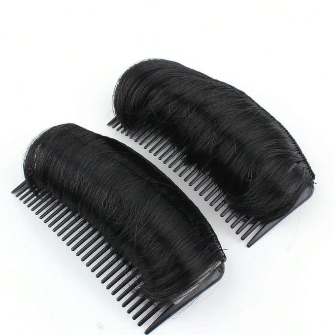 2 stuks Dames Haarvolume Boostende Haarbasis Haarkammen & Haaraccessoires Gym black