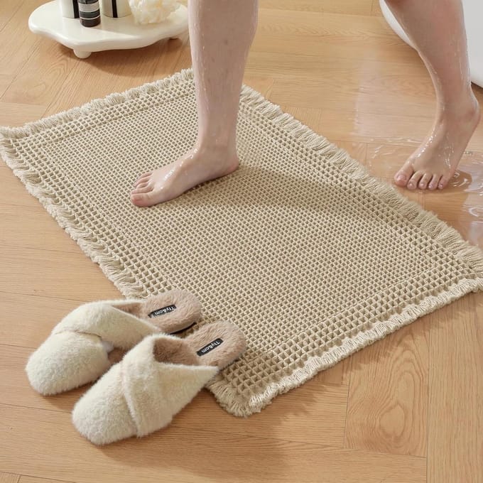 Badmat - Douchemat Badkamermat - Veiligheid Thuis - Super Absorberend - 40x60 cm - Bruin