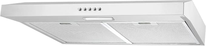 Ploutos® Afzuigkap - Traditionele Afzuigkap - 2 x Aluminiumfilter - Wit - 49cm x 82cm x 60cm