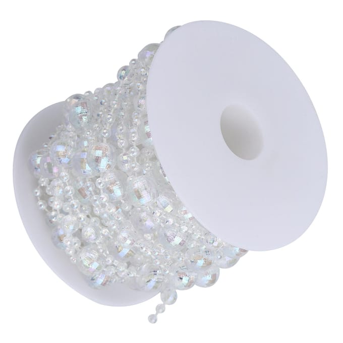Acryl Kralen Slinger String DIY Feestgordijn Benodigdheden voor Bruiloftsdecoratie 32.8ft white