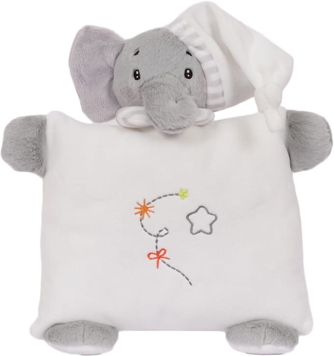 Speelgoedtopdeals - Pluche Knuffel Kussen - Olli Olifant - 27 cm
