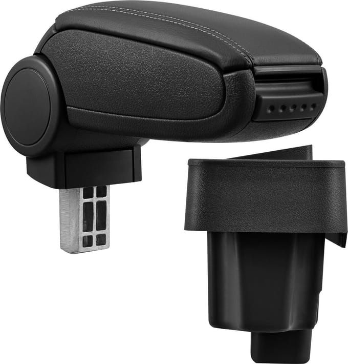 Armsteun BMW E36 90-2000 behalve compact kunstleer zwart