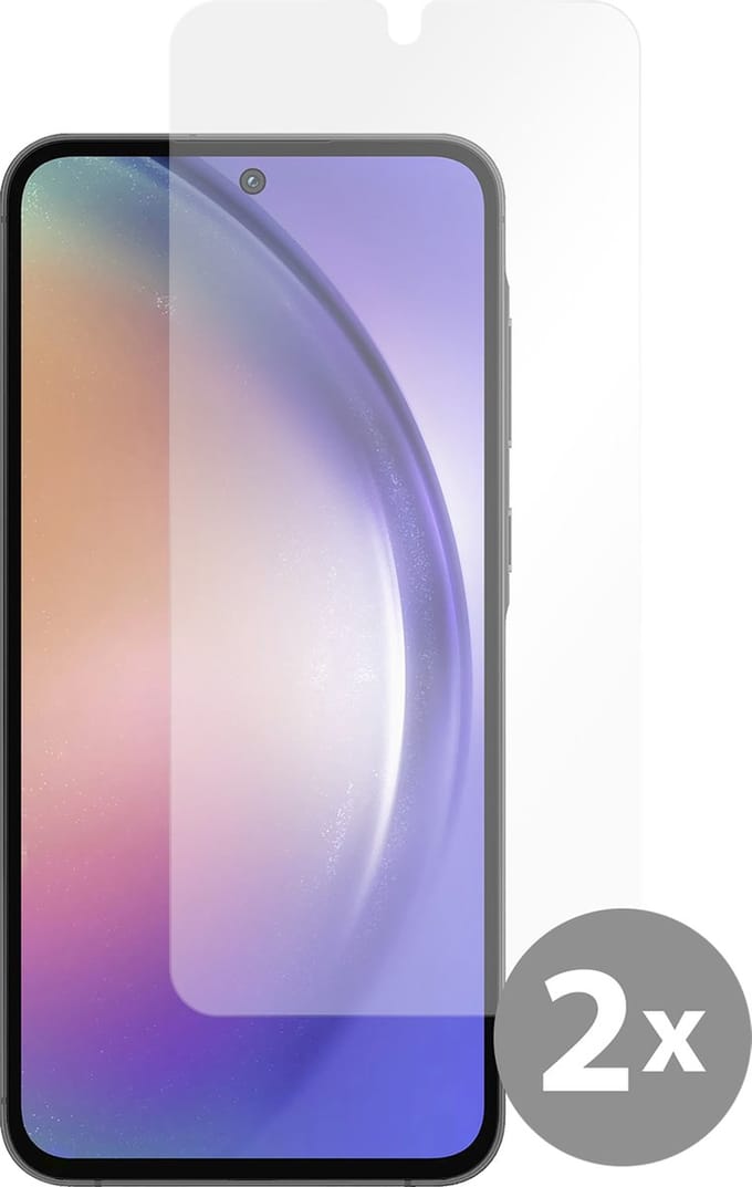 Cazy screenprotector geschikt voor Samsung Galaxy A55 - Screenprotector Gehard Glas - 2 Stuks