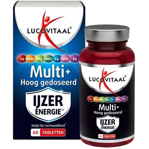 Lucovitaal Multi IJzer Energie Hoog Gedoseerd - 60 tabletten