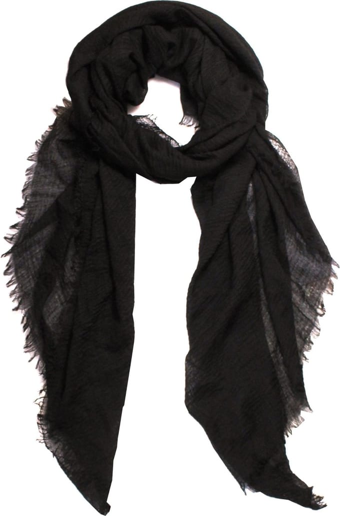 Dames Sjaal XXL - Shawl - Zwart