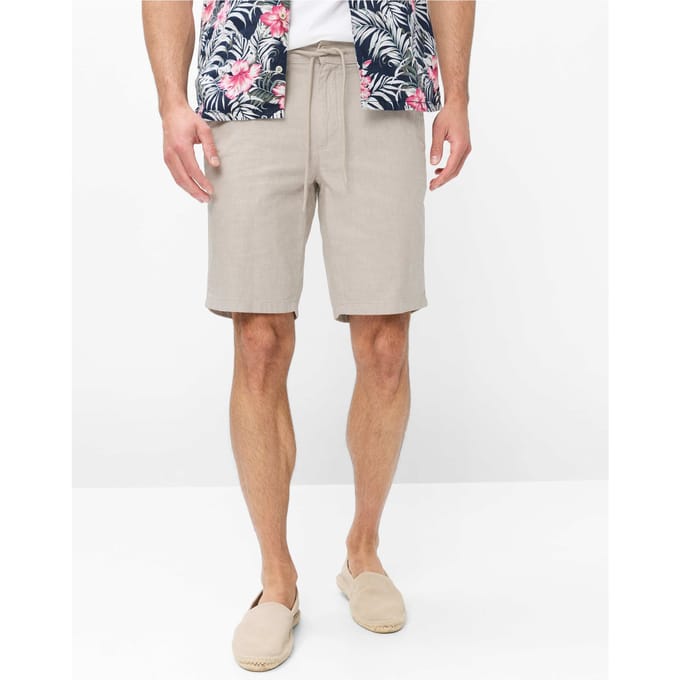 Brax Heren Bermuda  Style BALU BEACH, lichtbruin, maat 48