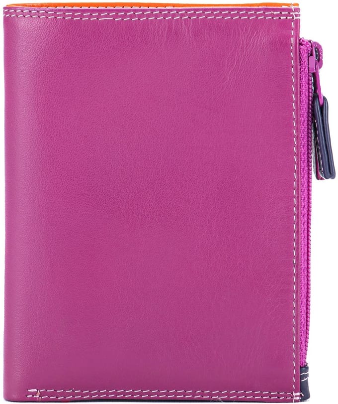 Mywalit Portemonnee RFID-bescherming Leder 9 cm - Dames - Horizontaal - sangria multi