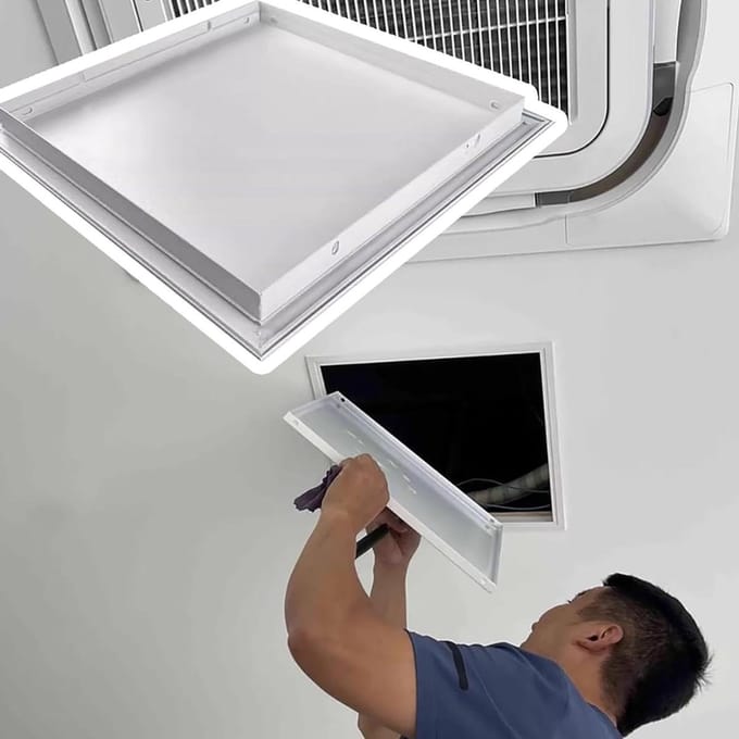 Inspectie Deur - Toegangsdeur Paneel - Onderhoud Toegang - Aluminium Frame - Inbouw Muur - Wit