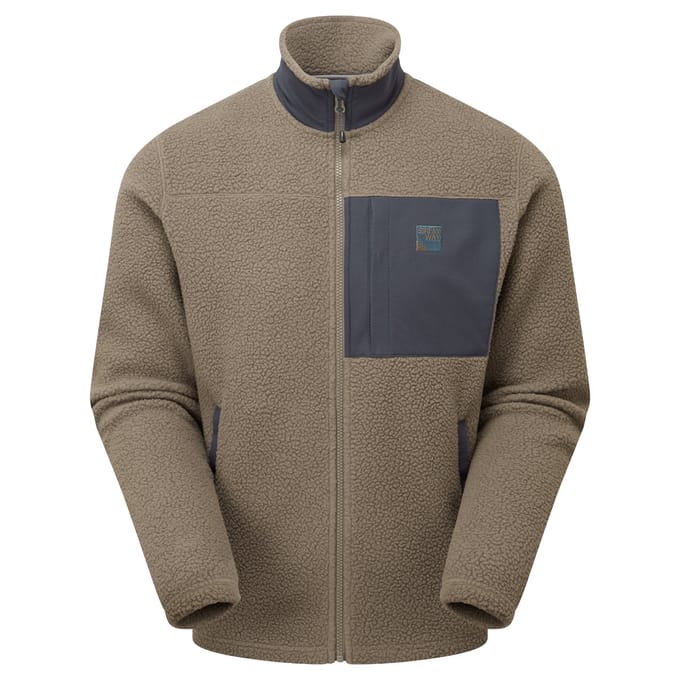 Sprayway Whitle Fleecejack - Heren Lange rits fleece - Brownstone/ Dark Graphit