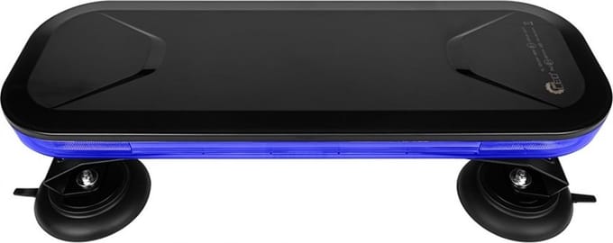 LED dak zwaailamp - Blauw - 132 LED - R10 / R65 - Stealth