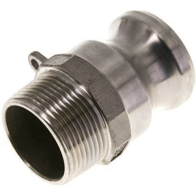 Camlock DN 32 (1 1/4'') Koppeling Rvs1 1/4'' NPT buitendraad Type F MIL-C-27487