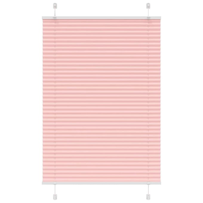 vidaXL - Plissé - rolgordijn - 90x150 - cm - stofbreedte - 89,4 - cm - polyester - roze