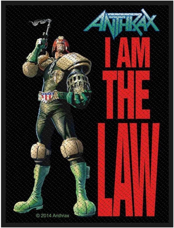 Anthrax Patch I Am The Law Multicolours