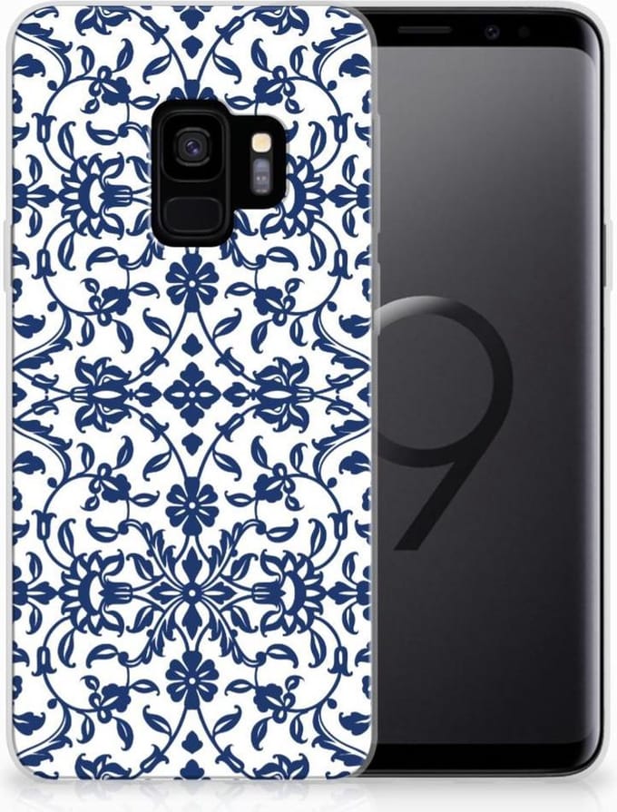 Samsung Galaxy S9 TPU Case Flower Blue