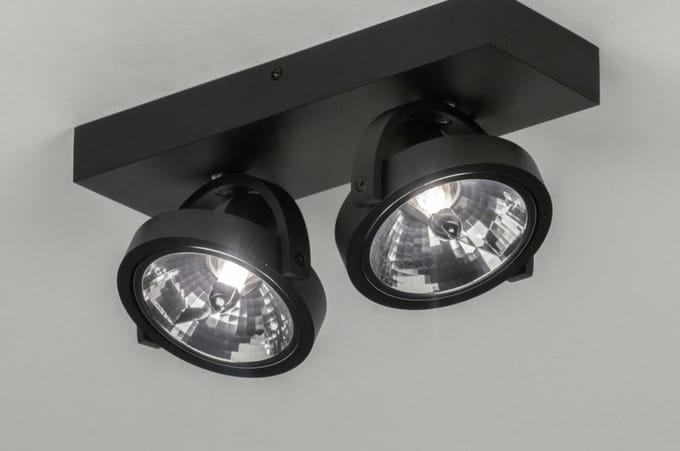 Lumidora Opbouwspot 73579 - SUNNY - 2 Lichts - G9 - Zwart - Aluminium