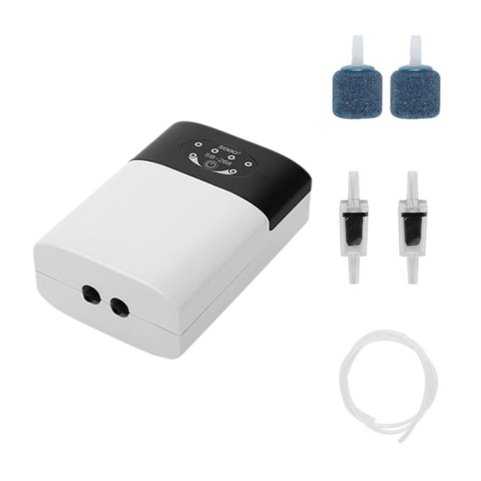 Zuurstofpomp Aquarium Oxygenator Aquarium Zuurstofbeluchter Vijverbeluchter Luchtpomp USB oplaadbaar Type 2