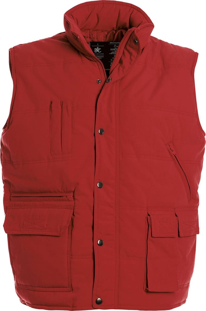 Bodywarmer 'Outdoor Explorer+' merk B&C maat M Rood