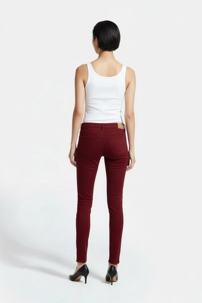 River Woods Cotton Fitted Pants In Red Größe: W29 | Stoffhosen Outlet | Damen | Rot