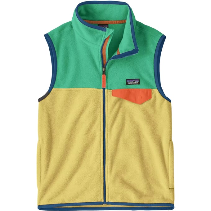Mouwloos kinderjack Patagonia Micro D Snap-T