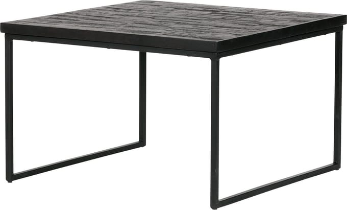BePureHome Sharing Bijzettafel - Hout/Metaal - Zwart - 38x60x60