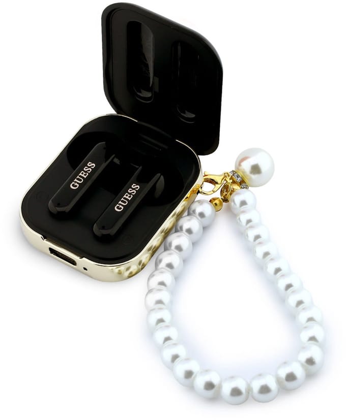 Guess Tws Pearl Strap Hoofdtelefoon Voor Iphone 17 Pro Met Actieve Ruisonderdrukking