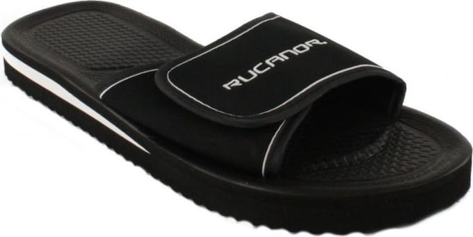 Rucanor Badslippers Santander Unisex Zwart Maat 41