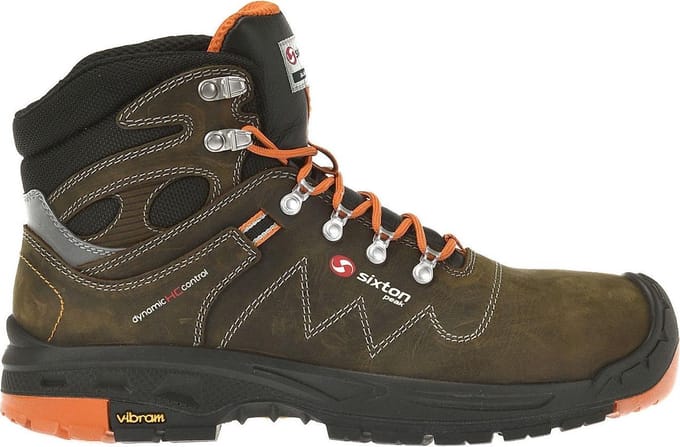 Sixton 30329-02 Tonale Hoog S3 - Bruin/Oranje - 42