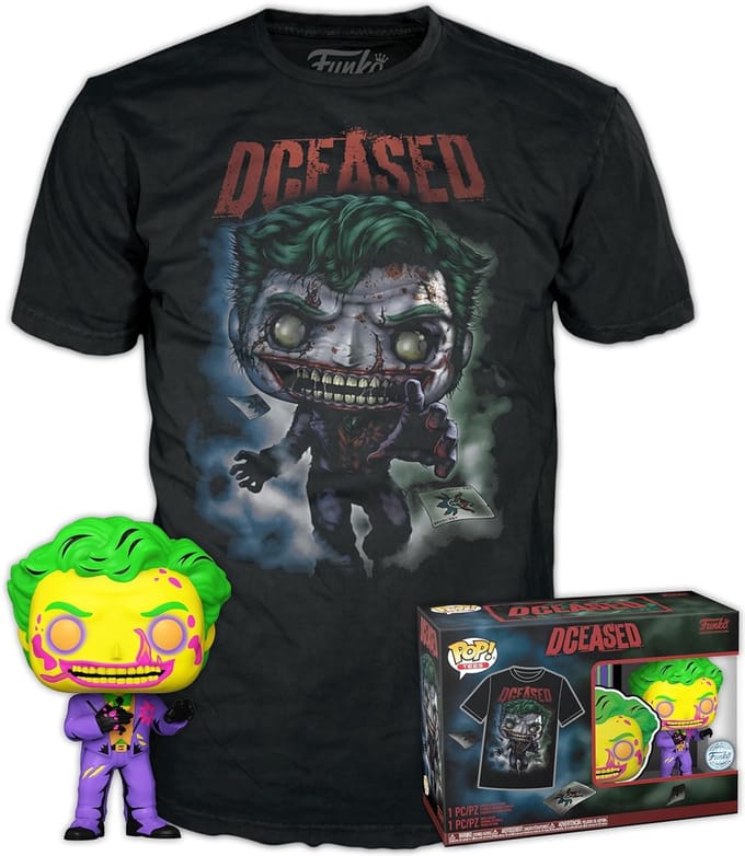 Funko Pop! Tee Box DC Comics: Joker DCeased (Blacklight Exclusive) Maat M