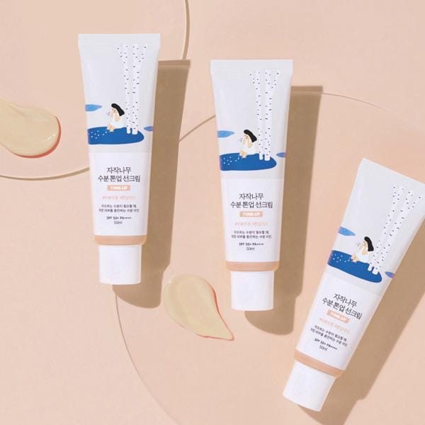 ROUND LAB Berkensap Hydraterende Tone-up Zoncrème SPF 50+ PA++++(4 Opties) 2PCS