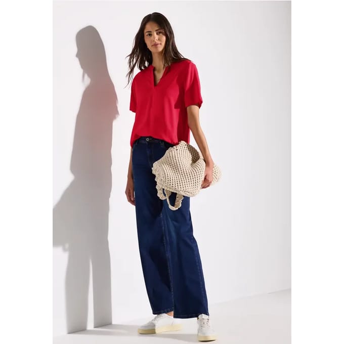 Blouse in effen kleur