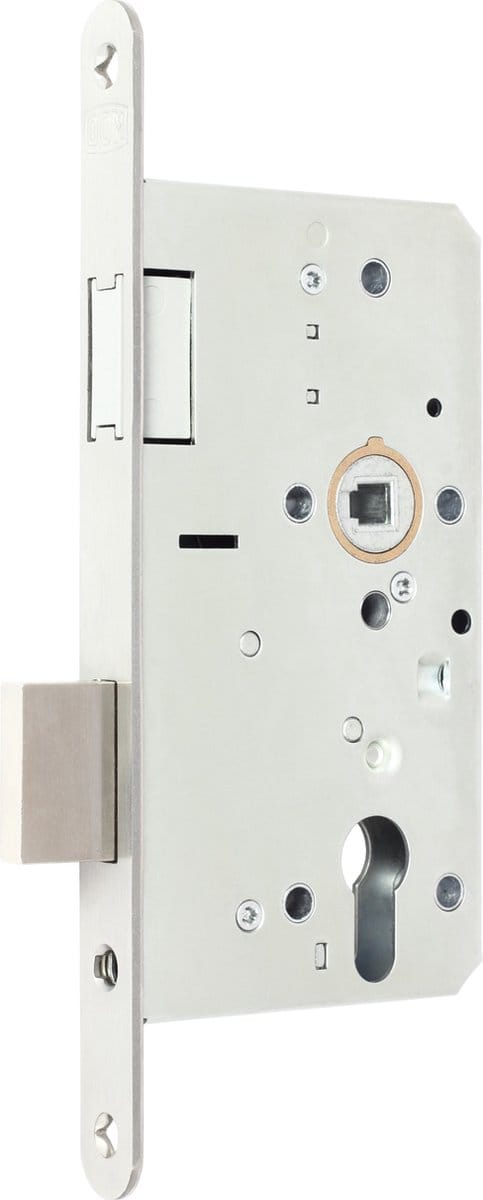 Insteekslot - RVS geborsteld - RVS - DOM - DOM Magnetic Line D+N PC72 cilinderslot RVS met magneetschoot