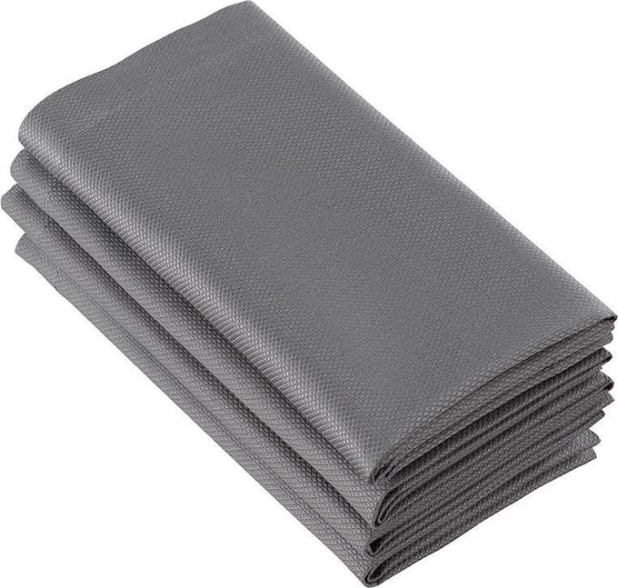 servetten Kalahari 51 x 51 cm katoen donkergrijs 4 stuks