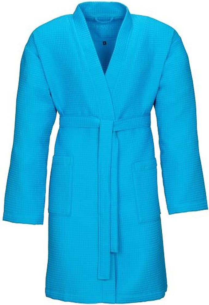 Vossen Badjas Comfort Line ROM - Pique Turquoise XL - Sauna Badjas
