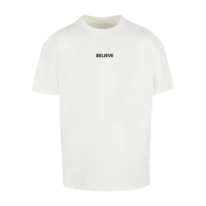 Oversized T-shirt Merchcode Believe Front Heavy