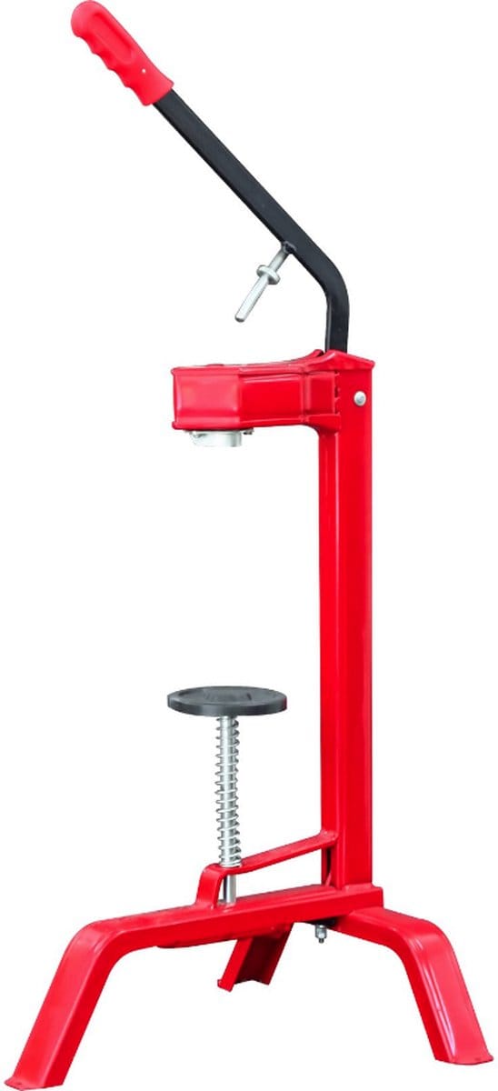 kurkapparaat op voet rood klein model