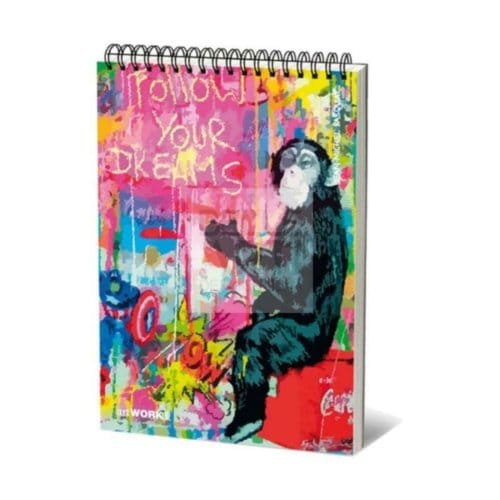 Artwork artpad aquarelblok spiraal, 250 gr, formaat 24 x 33 cm. - basquiat