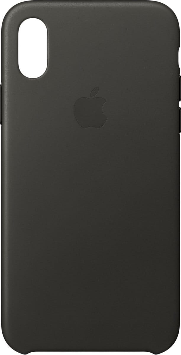 Apple iPhone X leren hoesje - Grijs